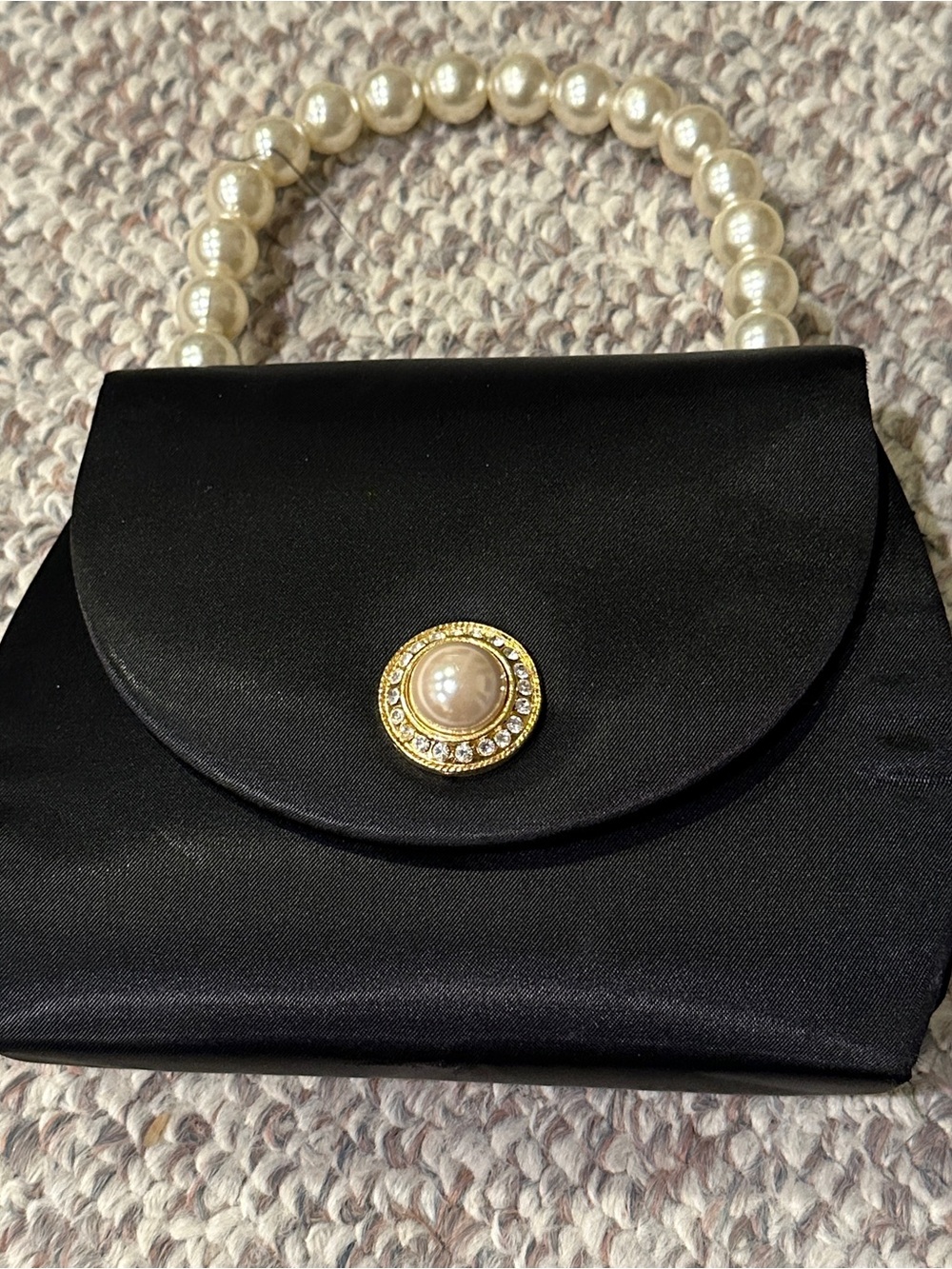 Black evening bag